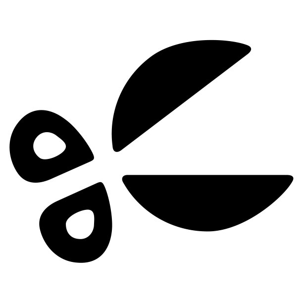 剪刀图标。减少的迹象。器具或美发师符号。简单的平面图标，孤立的白色背景。向量图片下载