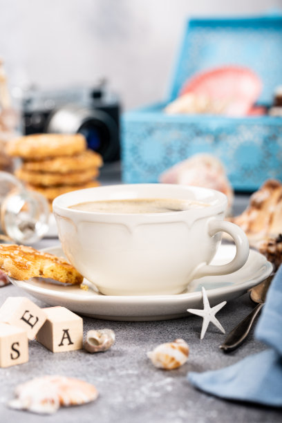 咖啡杯配饼干图片下载
