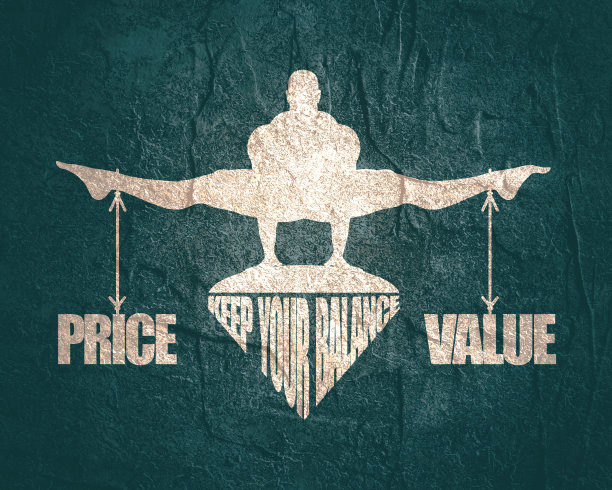 价格和价值平衡。量表的概念图片下载