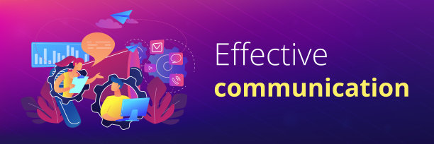 公共关系概念横幅标题。图片下载