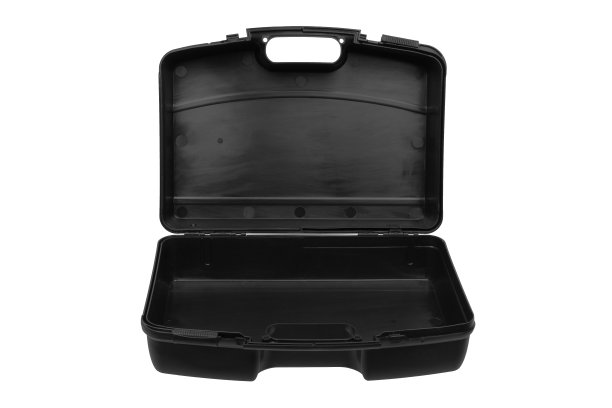 枪盒被隔离在白色的背面图片下载