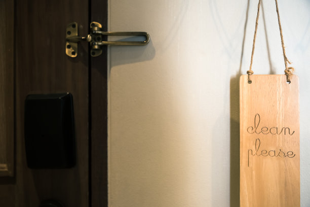 请准备好度假村门上的房间标志图片下载