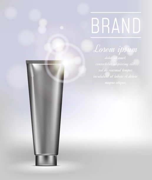 蓝色背景上的黑色管，带有散景效果图片下载