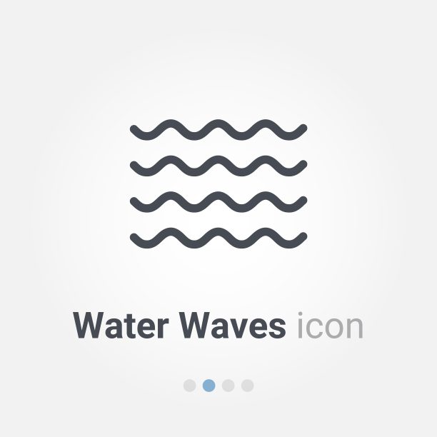 水波矢量图标图片下载