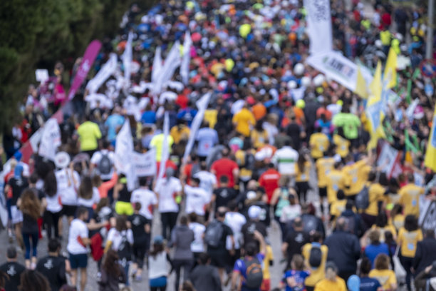 马拉松的模糊图片下载