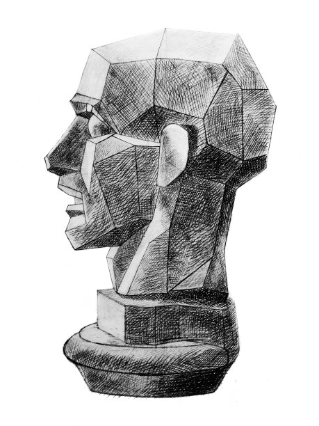 石膏的头图片下载