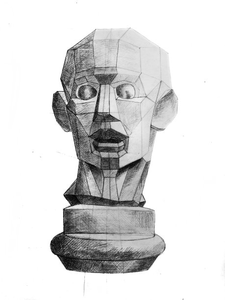 石膏的头图片下载