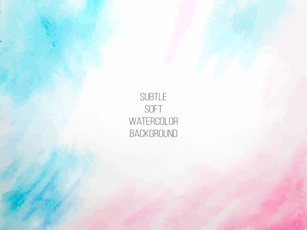 彩色抽象矢量背景。柔和的粉红色水彩染色剂。水彩画。图片下载