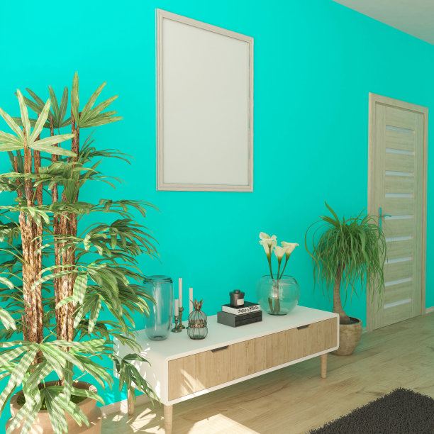 3D当代客厅室内和现代家具图片下载