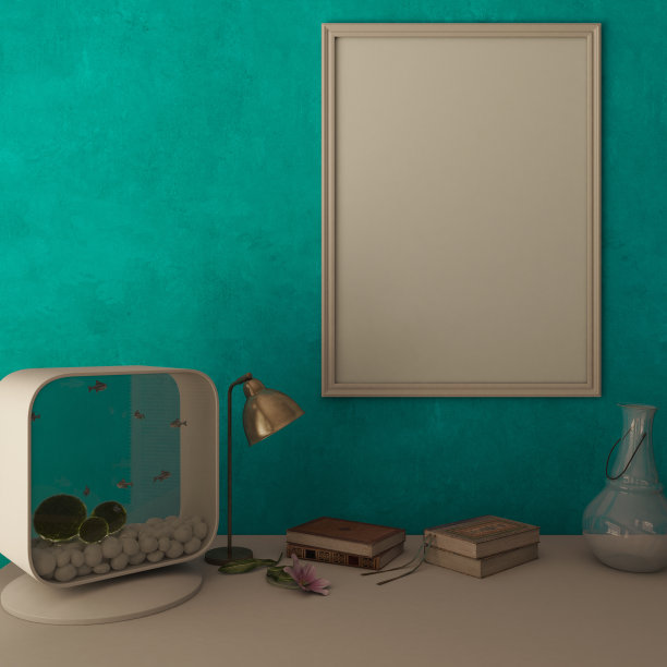 3D当代客厅室内和现代家具图片下载