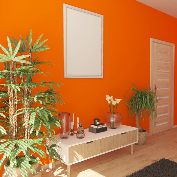 3D当代客厅室内和现代家具图片下载