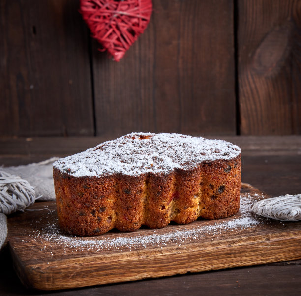 传统的欧洲Stollen蛋糕图片下载