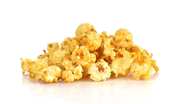 爆米花孤立在白色背景上图片下载