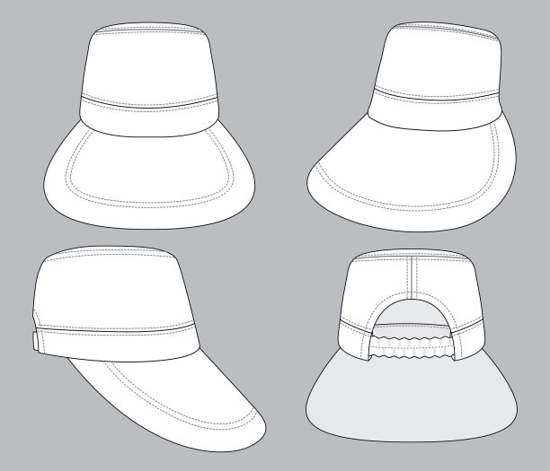 时尚帽子向量图片下载