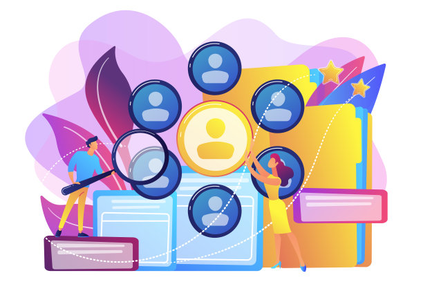 人力资源概念矢量说明。图片下载