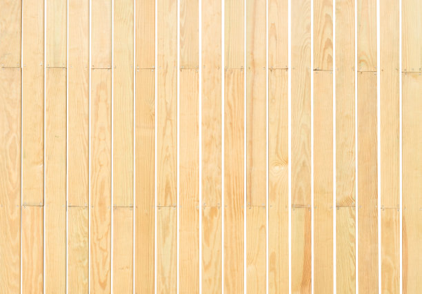 米色木板垂直墙面纹理背景孤立白色。图片下载