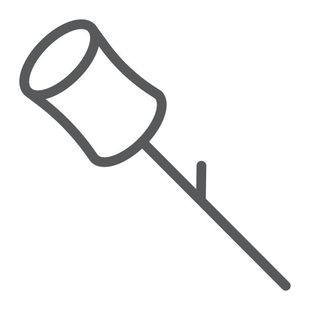 棉花糖线图标，食物和甜食，甜点标志，矢量图形，白色背景上的线性图案。图片下载