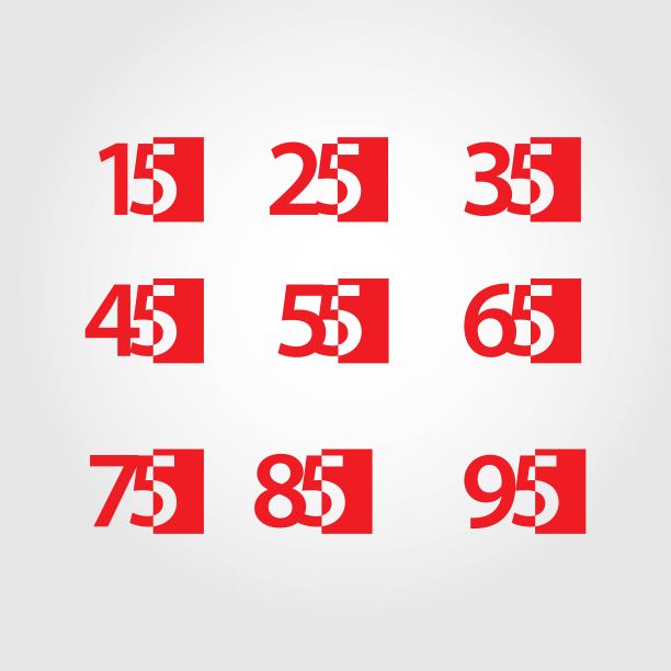 周年纪念集矢量模板设计插图图片下载