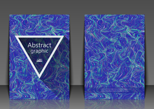 传单模板与抽象的背景。创意流体颜色背景。Eps10矢量图图片下载