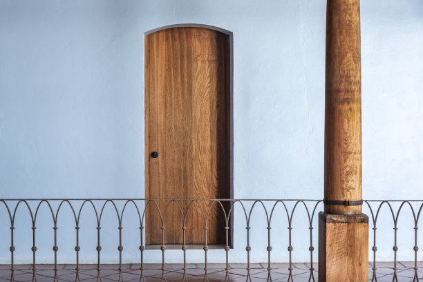 极简主义门走廊素材图片