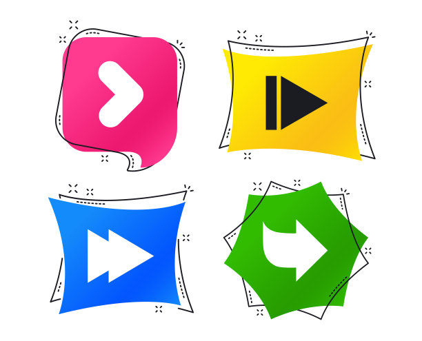 箭头图标。接下来是导航标志和符号。向量图片下载