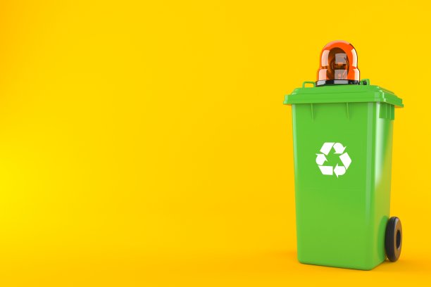 带有紧急警报器的垃圾桶图片下载