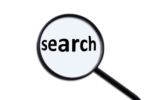 在放大镜下搜索单词图片下载