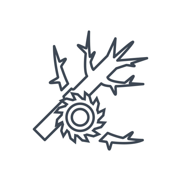 细线标志木材、木材、伐木业、采伐树木图片下载