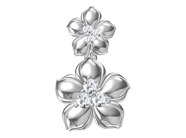 吊坠孤立在白色背景。3d渲染图片下载