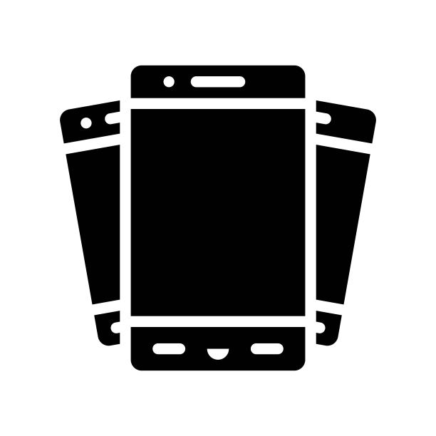 手机矢量图，电子设备实体图标图片下载
