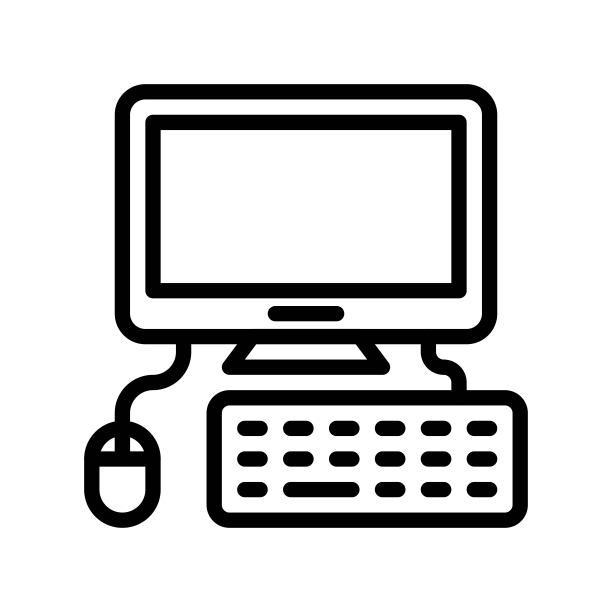 电脑矢量图，电子设备线性图标可编辑笔画图片下载