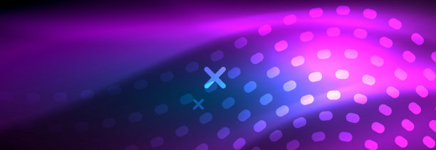 发光抽象波在黑暗，闪亮的运动，魔术空间光。矢量技术抽象背景图片下载