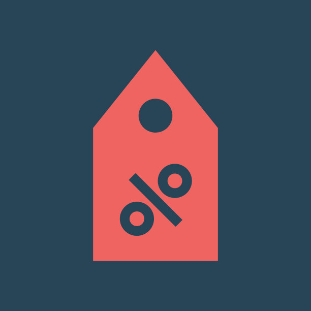 剪影图标价格标签与折扣图片下载