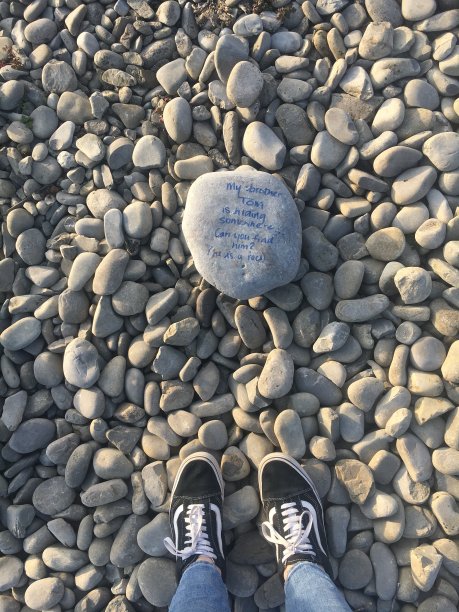 在英国海滩上发现的有趣的岩石图片下载