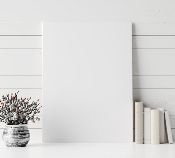 模仿海报近距离与家庭装饰，斯堪的纳维亚风格图片下载