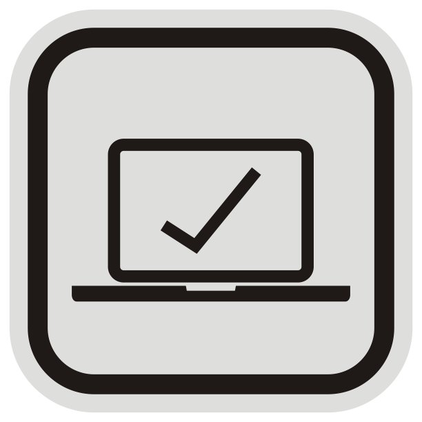 屏幕矢量图标，灰色和黑色框架图片下载