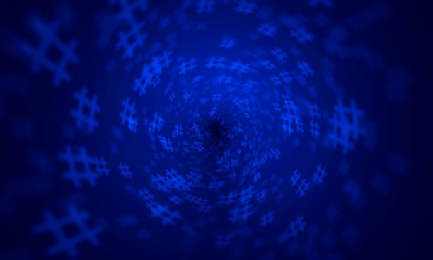 蓝色标签随机模式背景。插图。图片下载