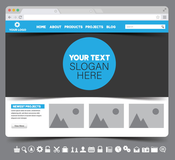 web浏览器模板图片下载