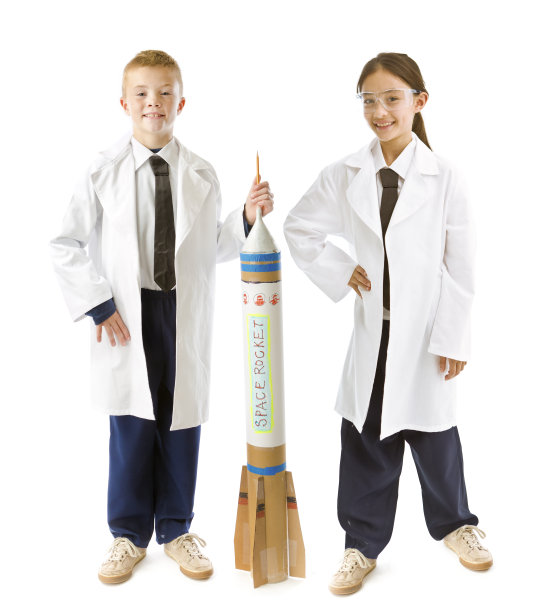白人背景下火箭科学家的职业抱负图片下载