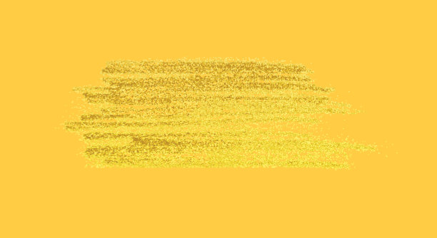 矢量金色油漆涂抹笔触染色图片下载