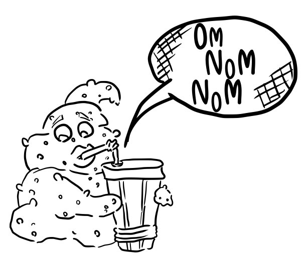 素描涂鸦在白色的背景上画便便图片下载