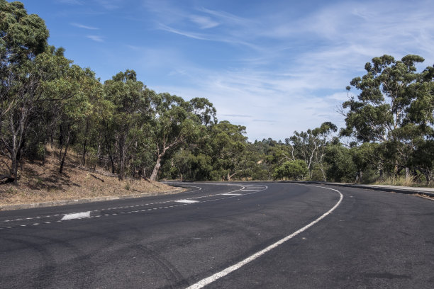 空弯曲的道路图片下载