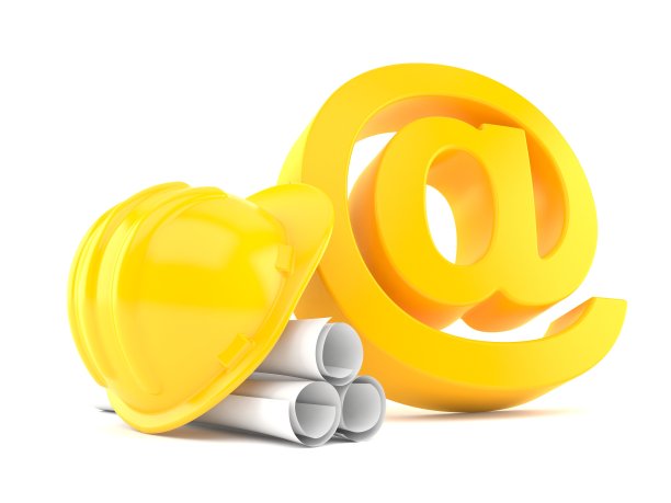 电子邮件符号与蓝图图片下载