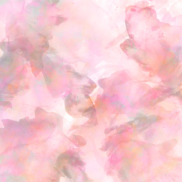 抽象彩色形状上的水彩插画背景。图片下载