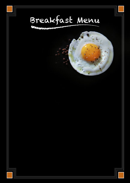 早餐菜单黑板图片下载