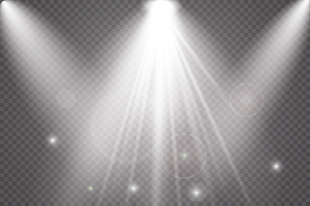 向量的聚光灯下。光的效果图片下载