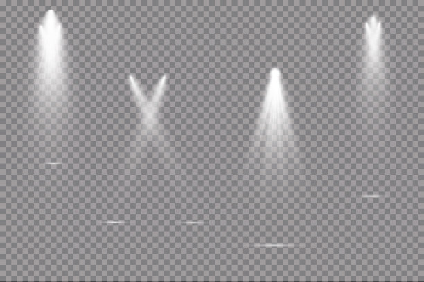 向量的聚光灯下。光的效果图片下载