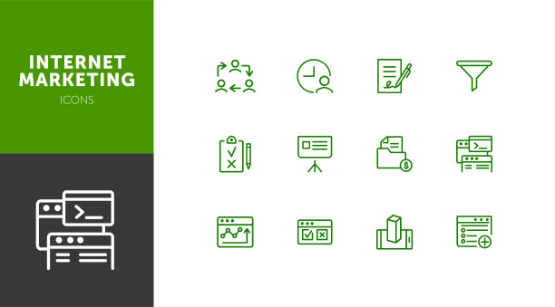 网络营销的图标图片下载