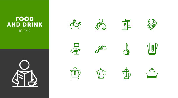 食物和饮料图标图片下载