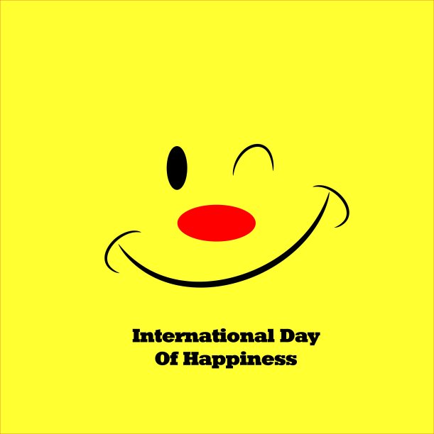 国际幸福设计日-插画图片下载